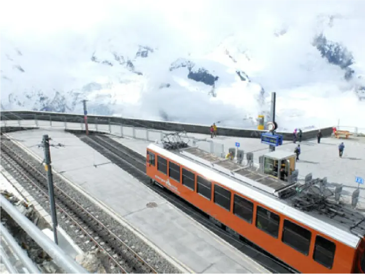 ゴルナーグラード駅 （標高3089m）